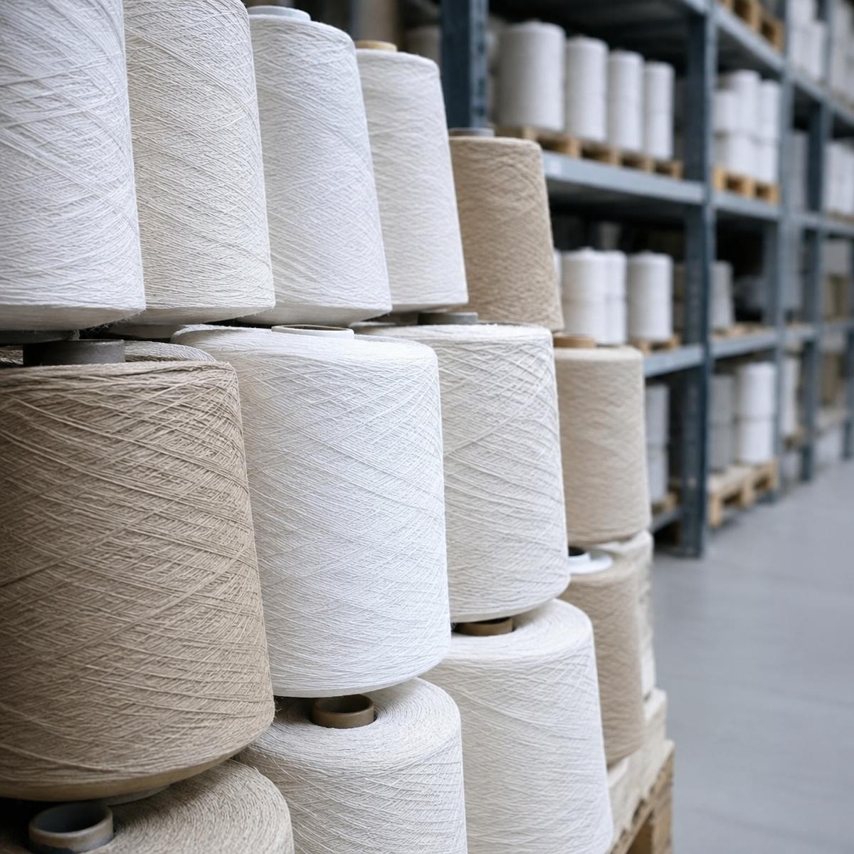 Cotton and viscose yarn cones